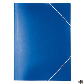 Teczka PP z gumką szeroka TG-02 BIURFOL niebieska
