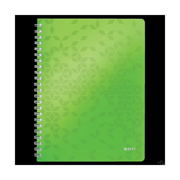 Kołonotatnik w kratkę A4 PP Leitz WOW, zielony 46380054