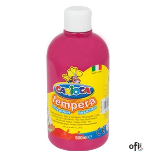 Farba tempera 500 ml, różowa ciemna CARIOCA 170-2357