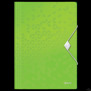 Teczka z gumką PP Leitz WOW, 15 mm, zielona 45990054