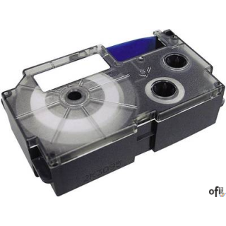 Taśma do nadruku XR Casio XR-9WE1, 9 mm x 8 m Kolor taśmy: biały / Kolor nadruku: czarny 7384