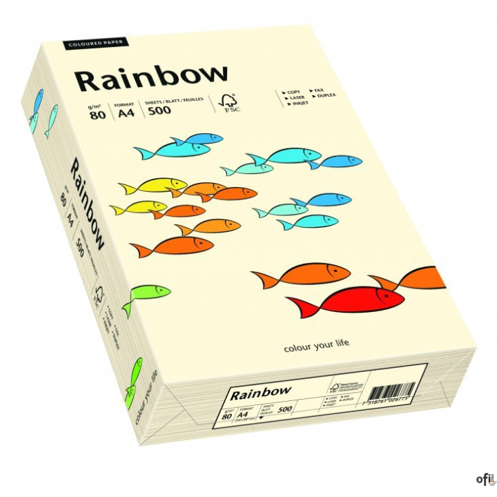 Papier xero kolorowy RAINBOW kremowy R03 88042249