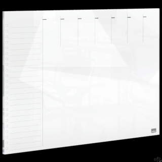 Tablica szklana suchościeralna z planerem tygodniowym Nobo Home  1915602