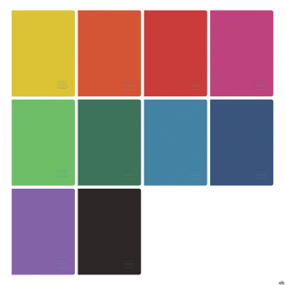 Zeszyt A5, 60 kartek w kratkę, Rainbow Classic Collection 400197903 HERLITZ