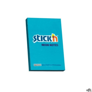 Bloczek STICKN 76x51mm niebieski neon 100k 21207 STICKN