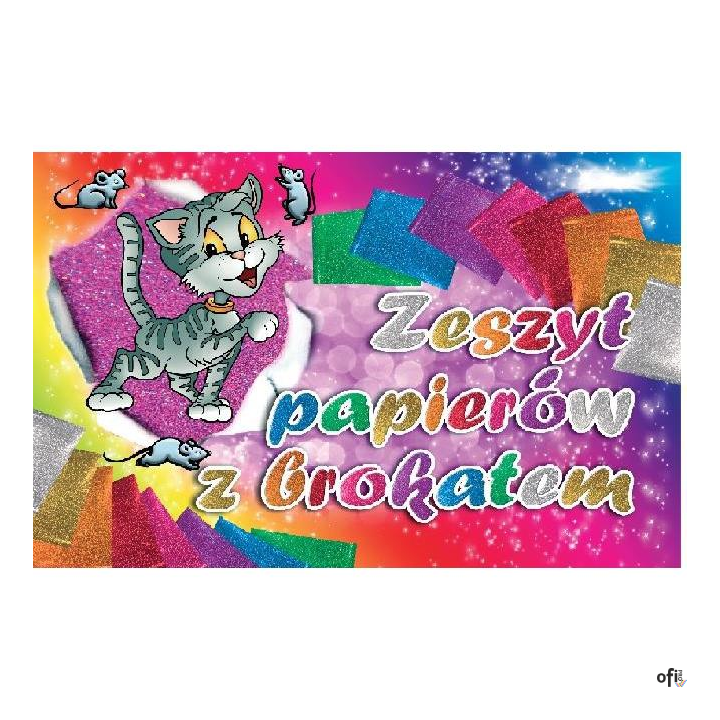 Zeszyt papierów z brokatem B4 ZB-4 ALIGA