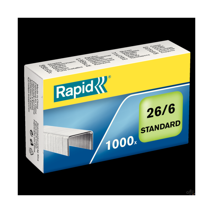 Zszywki Rapid Standard 26/6 1M, 1000 szt., 24861300
