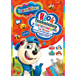 Blok techniczny kol. kart.BAMBINO A3 10 k. złota i srebrna k. ST.MAJEWSKI