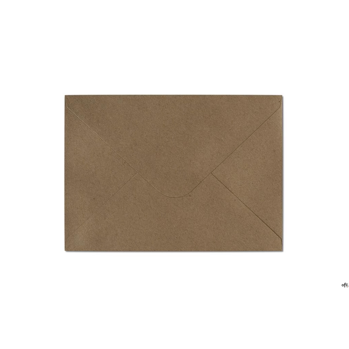 Koperta ozdobna KRAFT c.brązowy C6 120g (10) 280222 114X162MM GALERIA PAPIERU