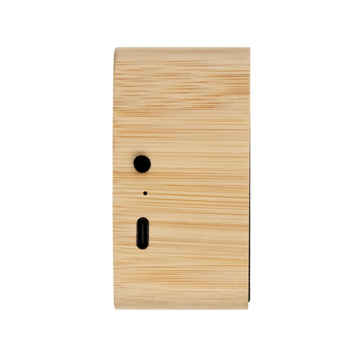 Bambusowy głośnik bezprzewodowy 3W B'RIGHT, panel słoneczny | Androwe