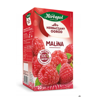 Herbata HERBAPOL HERBACIANY OGRÓD Malina (20 saszetek)