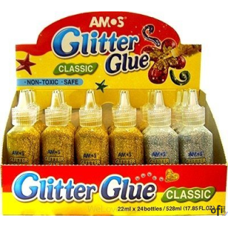 Klej z brokatem GCL22D24GS 2 kolory 22ml AMOS 170-1694