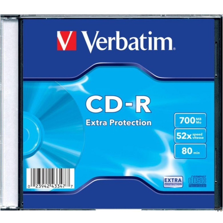 Płyta CD-R VERBATIM SLIM 700MB x52 Extra Protection 43347 (X)