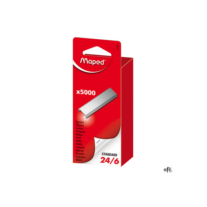 Zszywki 24/6 5000szt. 324401 MAPED