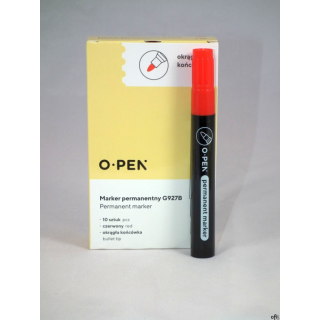 Marker permanentny okrągły G927B czerwony AMA0927939 OPEN