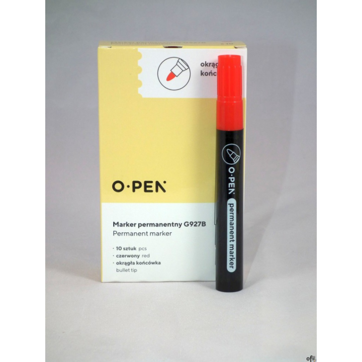 Marker permanentny okrągły G927B czerwony AMA0927939 OPEN