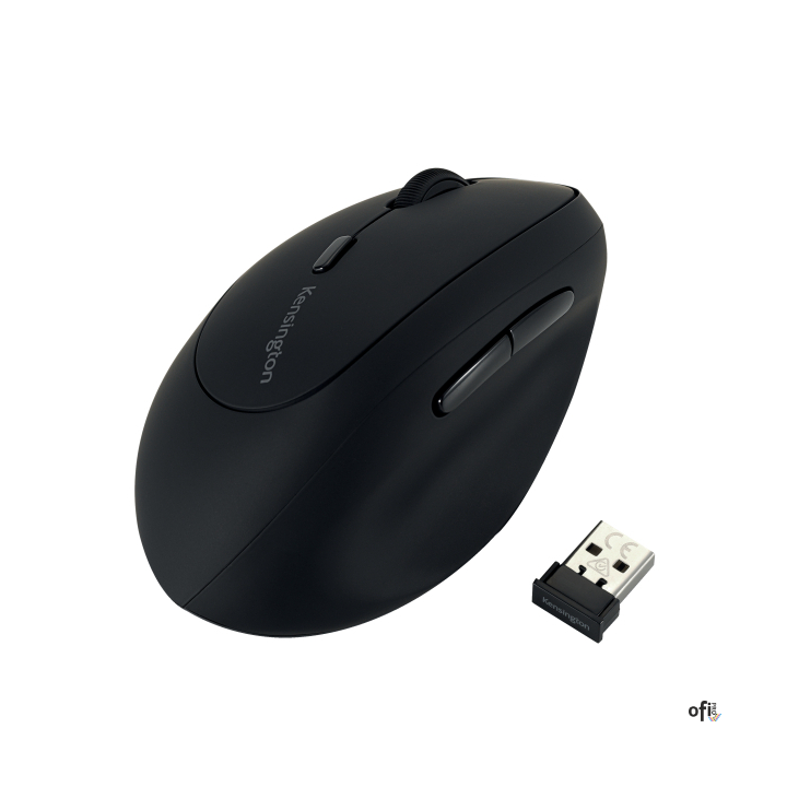 Bezprzewodowa mysz Kensington Pro Fit_ Ergo dla osób leworęcznych, czarna K79810WW