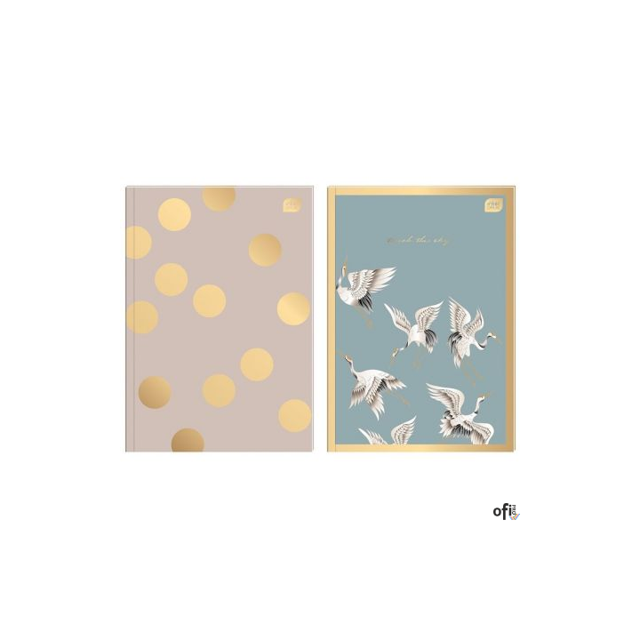 Brulion B5  160k kratka MET SATIN GOLD INTERDRUK