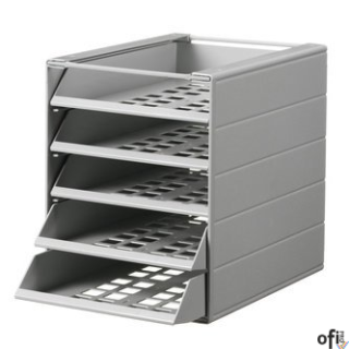 IDEALBOX  5 A4 pojemnik z 5 szufl. do montażu , szary 1712003050 DURABLE