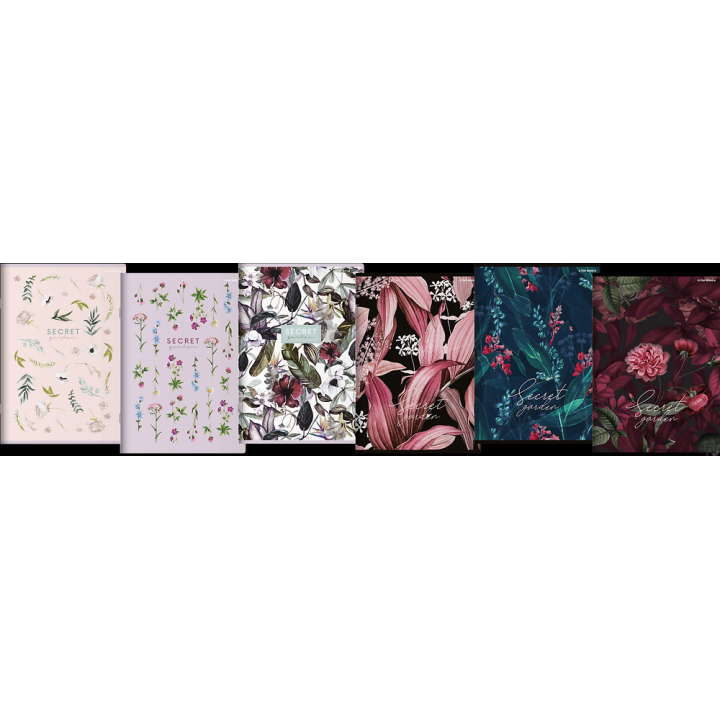 Zeszyt TOP 2000 SECRET GARDEN A5 80k 70g mix kratka z marginesem 400157934