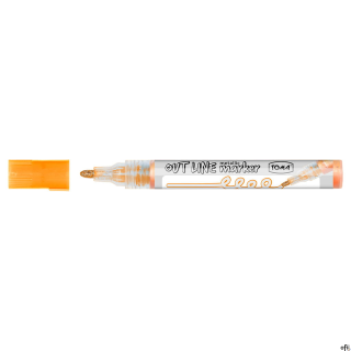 Marker OUTLINE srebrno-pomarańczowy TO-404 Toma
