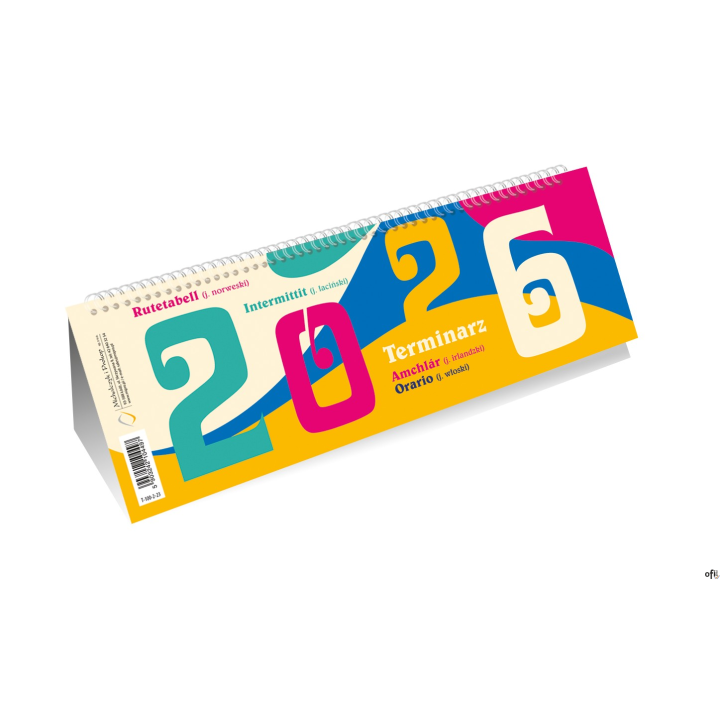 Kalendarz ze spiralką A4 - poziomy 2026 Michalczyk i Prokop T-100-2-23