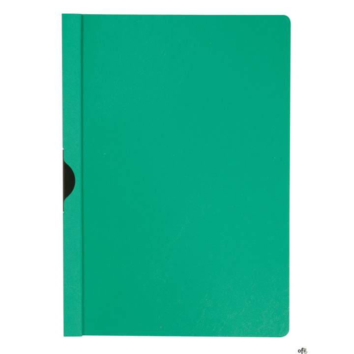 Skoroszyt Q-CONNECT z metalowym klipsem, PP, A4, 200/350mikr., zielony