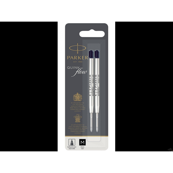 Wkład do długopisów QUINKFLOW czarny M (2 szt.) 1950372 SALE