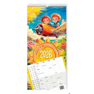 Terminarz Rodzinny 218x471mm 2026 Michalczyk i Prokop TS-10-10 kalendarz jeden miesiąc planer