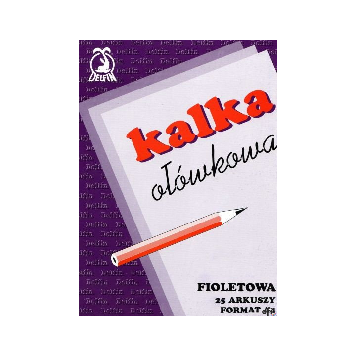 Kalka ołówkowa A4 25ark. DELFIN