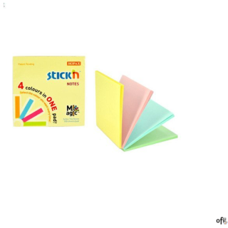 Bloczek STICKN MAGIC PAD 76x76mm pastel mix kolorów 21574