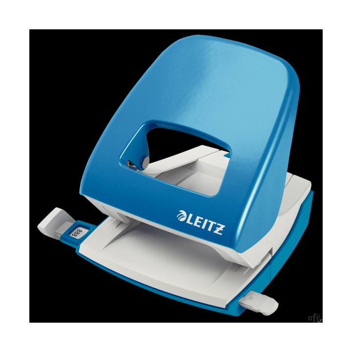 Dziurkacz 5008 LEITZ jasnoniebieski 30 kartek duży metalowy 50080030