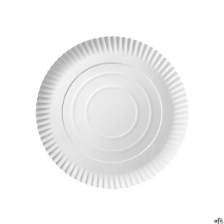 Talerz papierowy biały 26cm op.100szt. 7500226