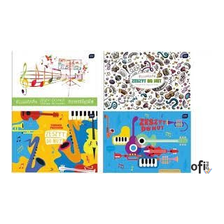 Zeszyt do nut B5 16k mix szeroka linia INTERDRUK 7469