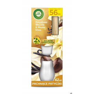 AIR WICK Odświeżacz pachnące patyczki 42ml Wanilia & Masło Shea 9007