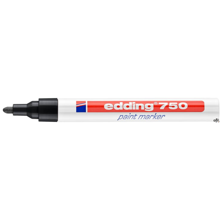 Marker lakierowy 2-4mm 750 czarny EDDING końcówka okrągła