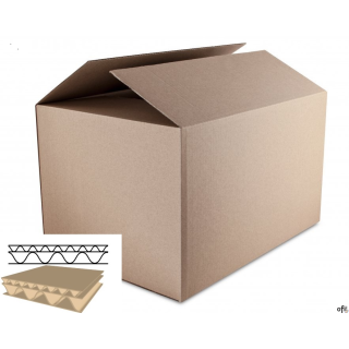 Karton wysyłkowy/klapowy DOTTS 452x320x263 515g. tektura 5-warstw szara