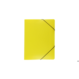 Teczka A4 z gumką-szeroka kolor żółty PP TG-02-04 BIURFOL