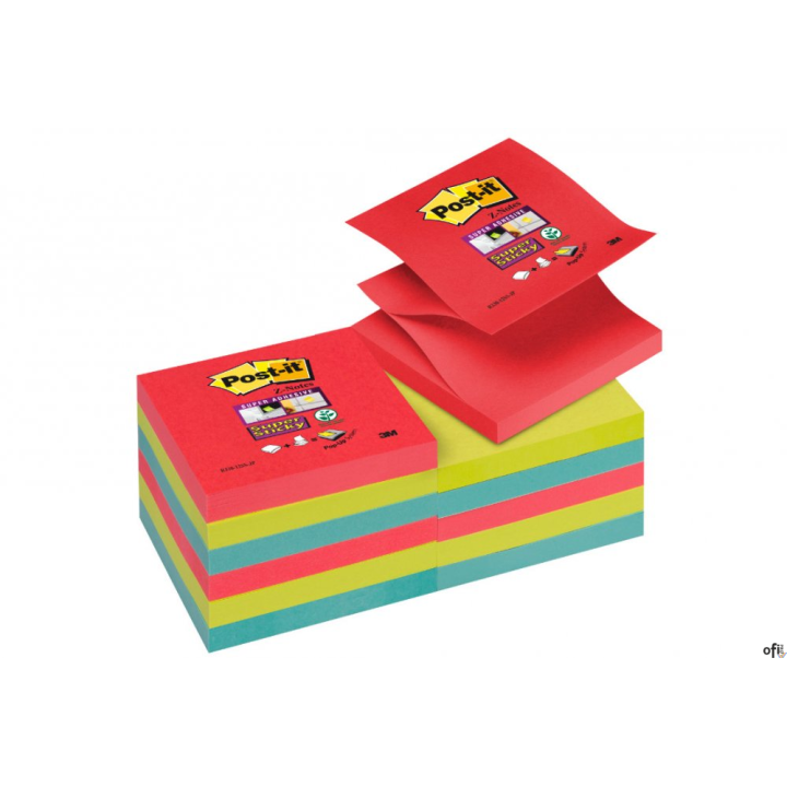 Bloczek Z-N 76*76 BORA BORA(12)R330-12SS-JP@ POST-IT 3M 70005197879 S.STICK