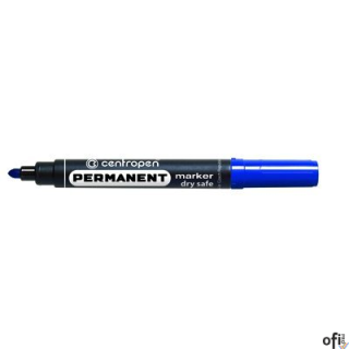 Marker 8510 niebieski okrągły DRY SAFE niewysychający CENTROPEN