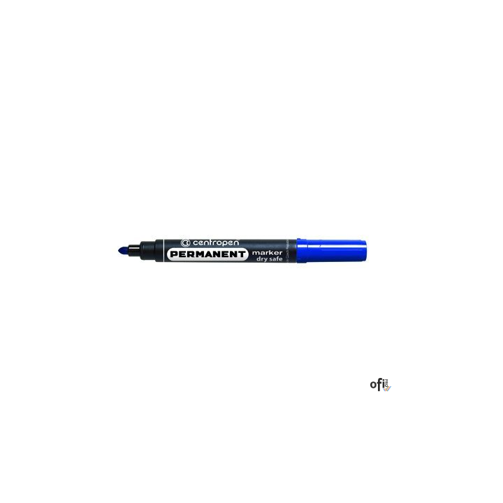 Marker 8510 niebieski okrągły DRY SAFE niewysychający CENTROPEN