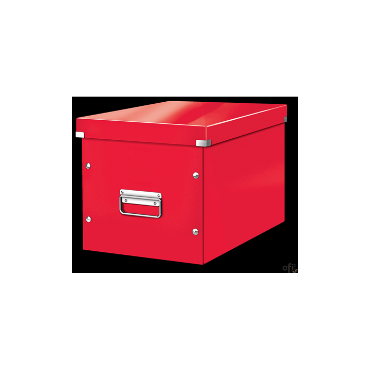Pudło uniwersalne Leitz C&S WOW L, czerwone 61080026