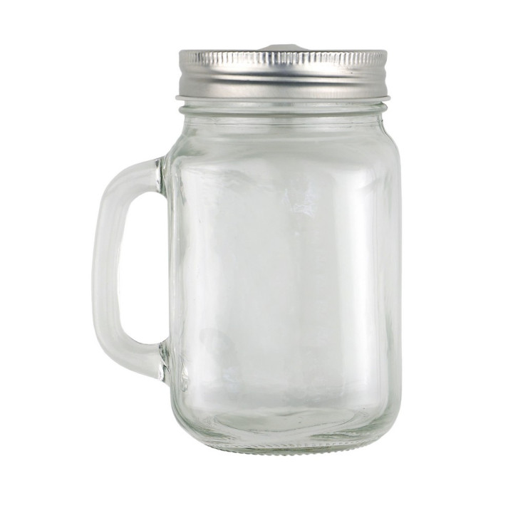 Słoik do picia 480 ml ze słomką