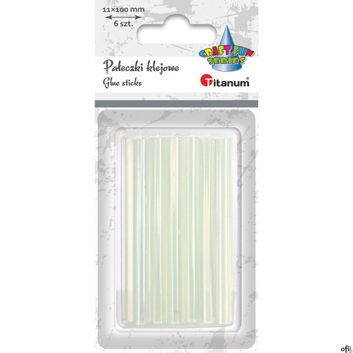 Klej do pistoletu Q11x100mm (6 sztuk) 365217 TITANUM wkład