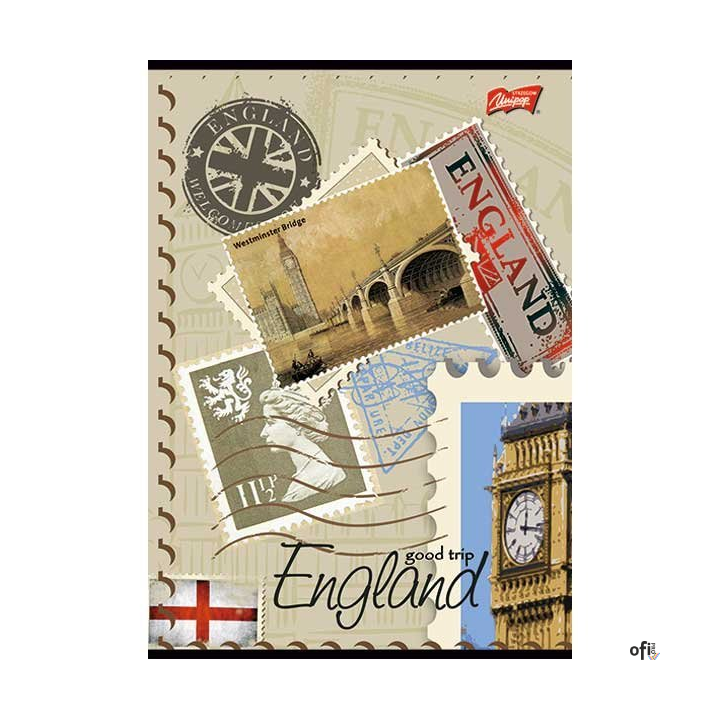 Brulion w półtwardej oprawie A4 96k. krata UNIPAP