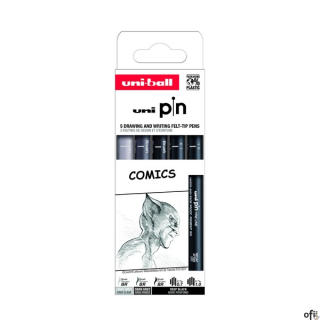 Cienkopis PIN 200, ZESTAW 5 SZT_COMICS