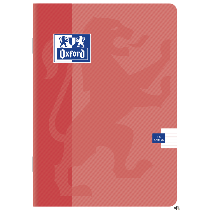 Zeszyt do nauki pisania linia podwójna kolorowa A5 16 kartek, OXFORD 400026764 (X)