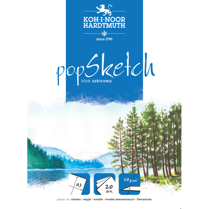 Blok szkicowy A3 POP SKETCH 9920 110g KOH-I-NOOR