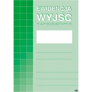 574-1 Ewidencja wyjść w godz.służbowych MICHALCZYK I PROKOP A4 32str.