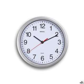 ZEGAR ŚCIENNY MAUL run 25 SREBRNY